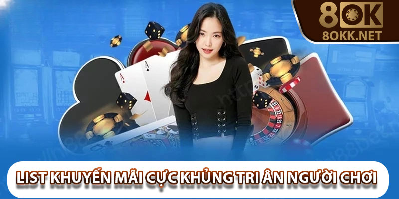 Giới thiệu nhà cái 8Okk - List khuyến mãi cực khủng tri ân người chơi